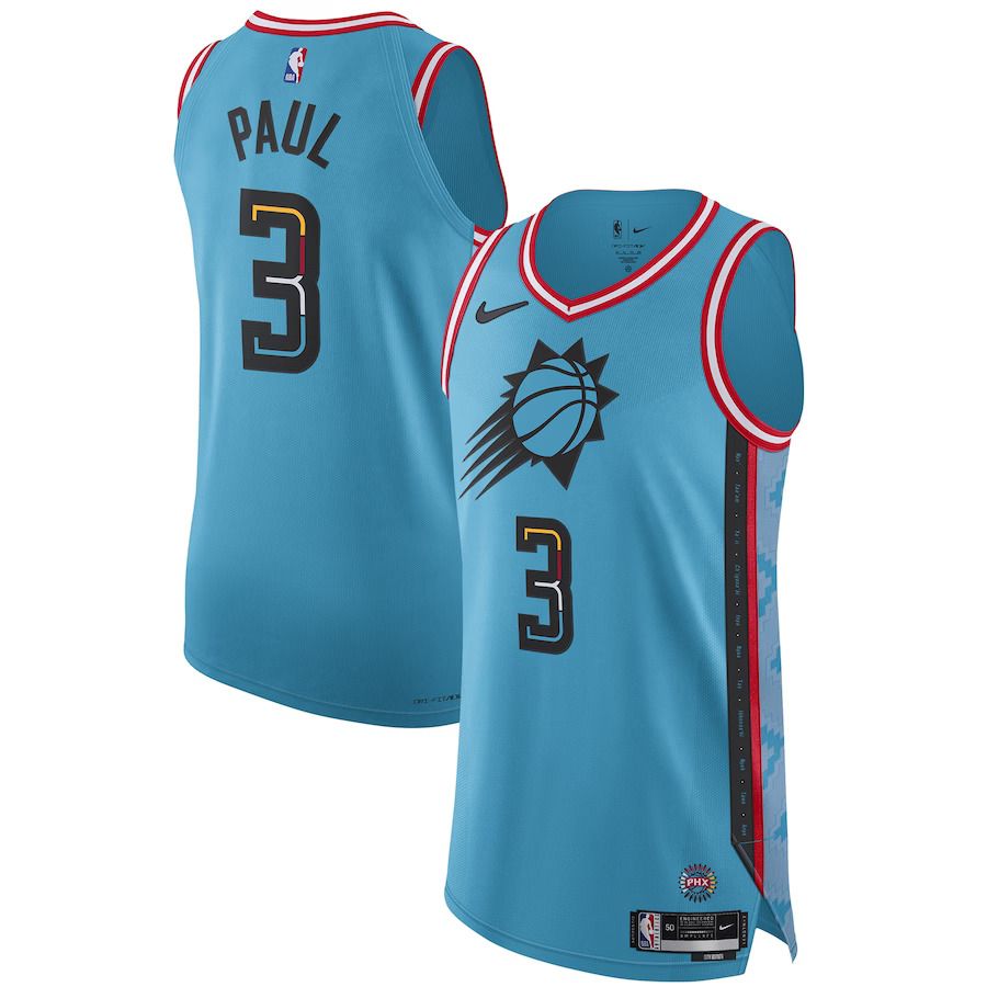 Men Phoenix Suns 3 Chris Paul Green Nike City Edition 2022-23 Authentic NBA Jersey